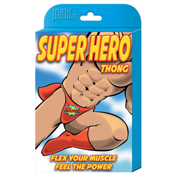 Male Power: SUPER HERO Thong [O/S]