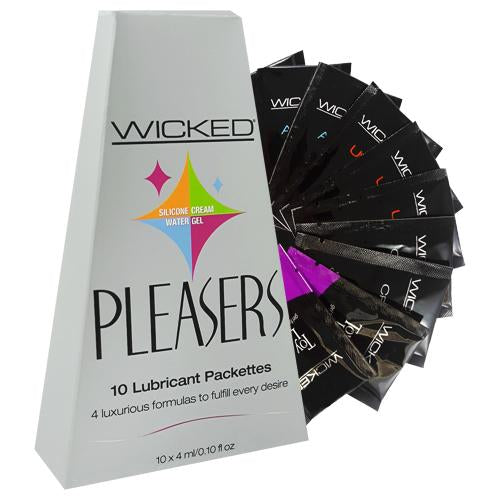 WICKED - PLEASERS 10 Lubricant Packettes