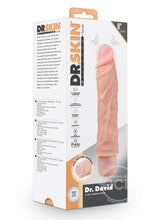 Load image into Gallery viewer, Blush Dr Skin Silicone Dr. David Vibrating Dildo 8&quot;
