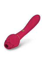 Load image into Gallery viewer, Secret Kisses Rosegasm Twosome Dual End Vibrator with Clitoral Stimulator
