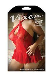 Vixen Hot blooded red halter dress
