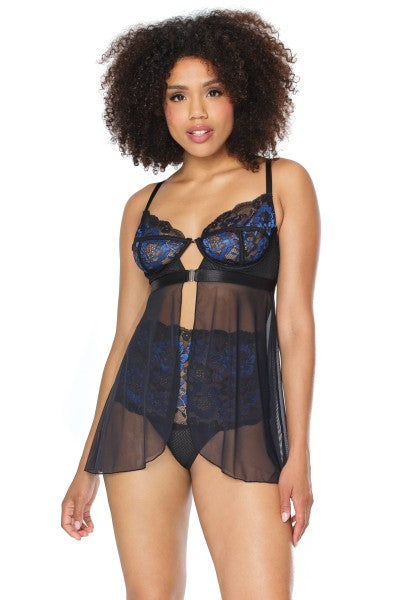 Coquette Babydoll with high waist panty