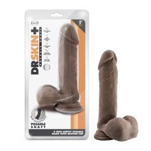 Load image into Gallery viewer, Dr. Skin Posable Dildo with Balls - 9in (availabe in 2 colours)
