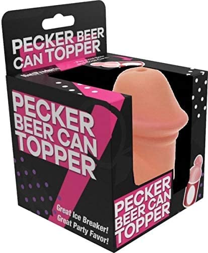 Pecker beer can topper