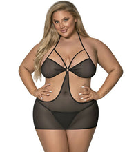 Load image into Gallery viewer, EXPOSED by Magic Silk: SASSY Cut Out Dress &amp; G-String Set [various sizes]
